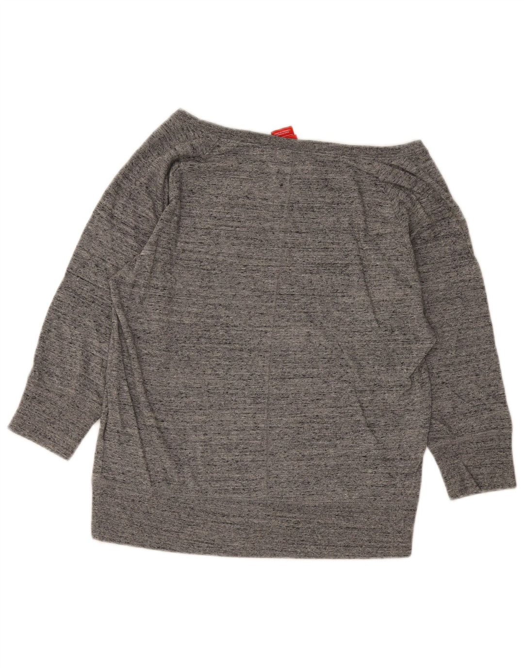 Felpa grafica Nike da donna con maniche a 3/4, UK 14, grigio medio chiazzato
