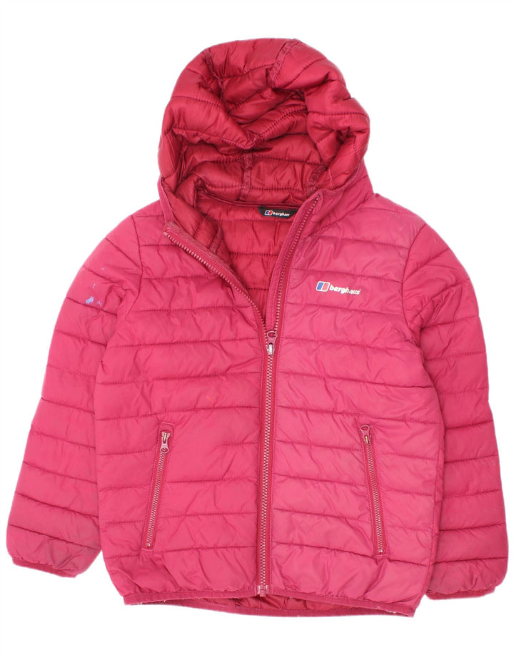 Giacca imbottita con cappuccio per ragazze Berghaus 5-6 anni in poliestere rosa