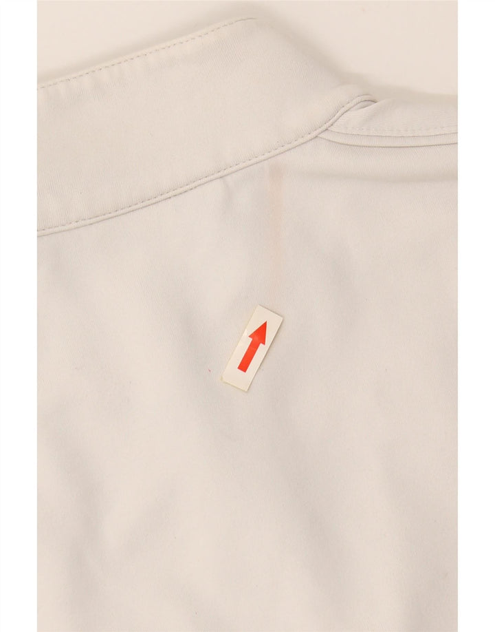 Giacca da tuta da donna ASICS UK 14 Large bianca in poliammide