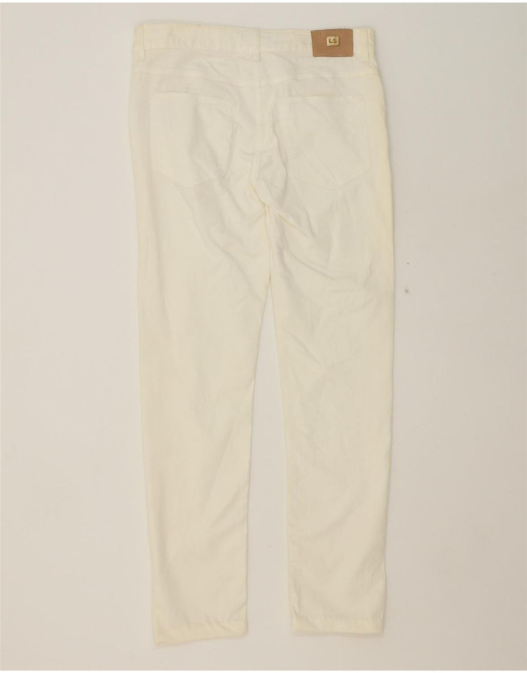 LUISA SPAGNOLI Womens Slim Jeans IT 46 Large W32 L29 White Cotton Vintage Luisa Spagnoli and Second-Hand Luisa Spagnoli from Messina Hembry 