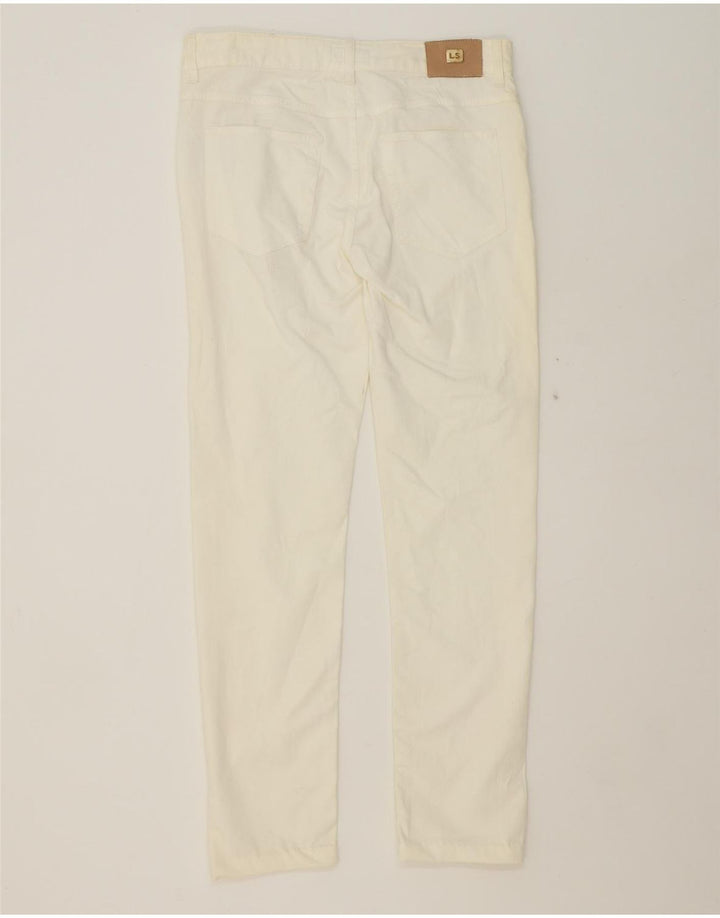 LUISA SPAGNOLI Womens Slim Jeans IT 46 Large W32 L29 White Cotton Vintage Luisa Spagnoli and Second-Hand Luisa Spagnoli from Messina Hembry 