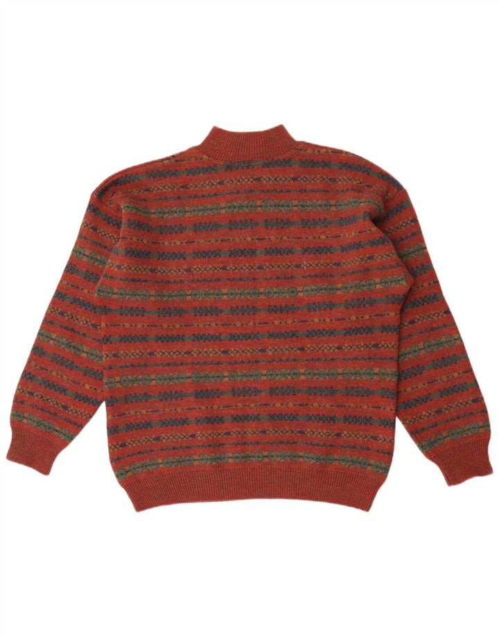 Maglione da uomo con collo con zip Mexx, grande, marrone chiaro, Fair Isle