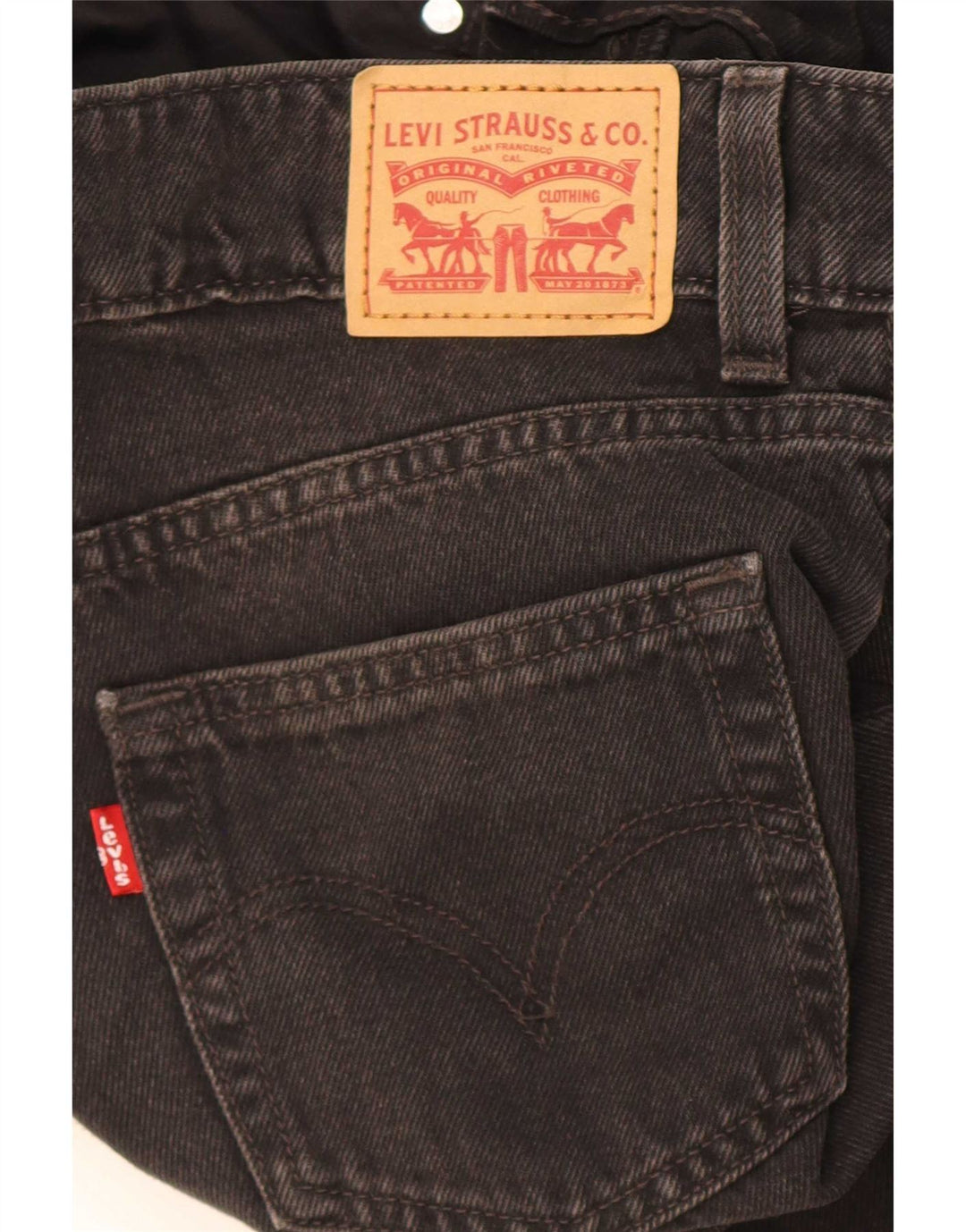 Jeans Levi's a gamba larga da donna W24 L32 neri