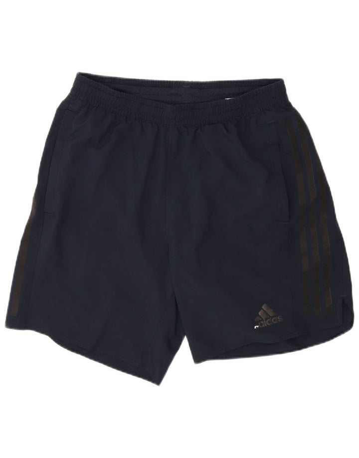 Pantaloncini sportivi Adidas Aeroready da uomo medi in poliestere blu navy