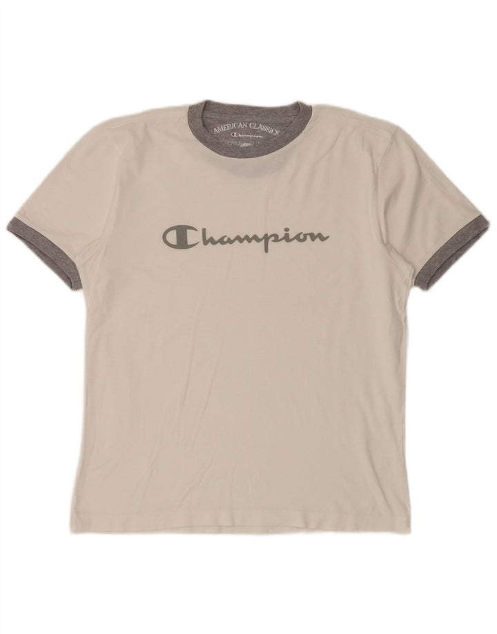 T-shirt grafica da uomo Champion Top bianco medio