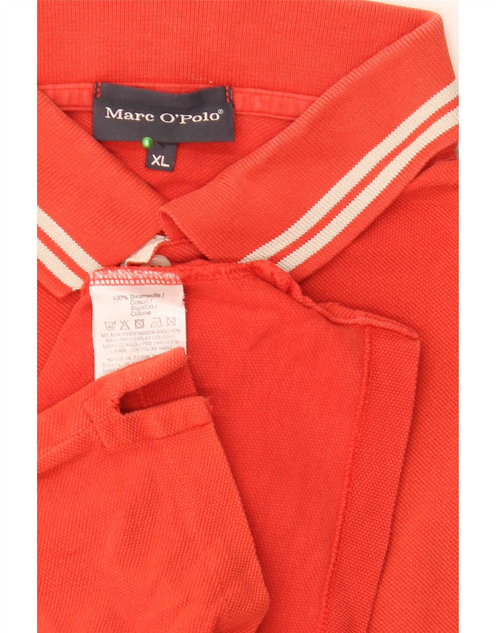 Polo da uomo Marc O'Polo XL in cotone arancione