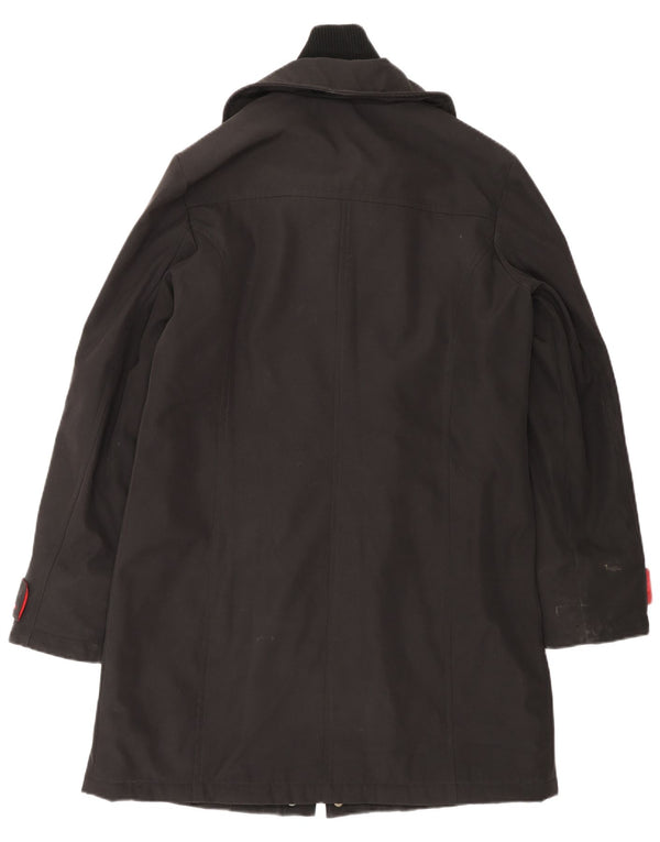 TOMMY HILFIGER Cappotto giacca a vento da donna UK 16 Grande poliestere nero