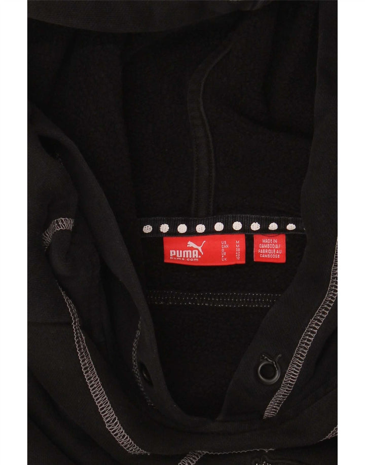 Felpa con cappuccio grafica da donna Puma UK 12 media nera