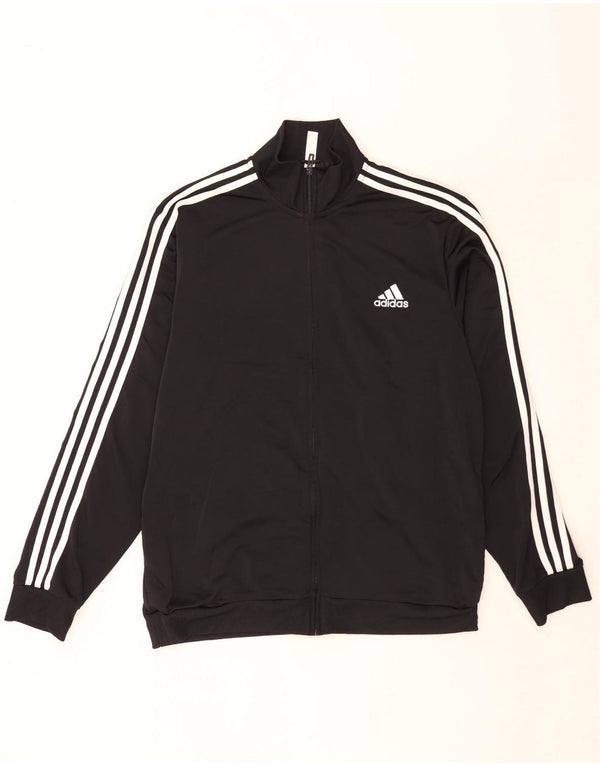 Giacca da tuta da uomo Adidas UK 48/50 XL Poliestere nero