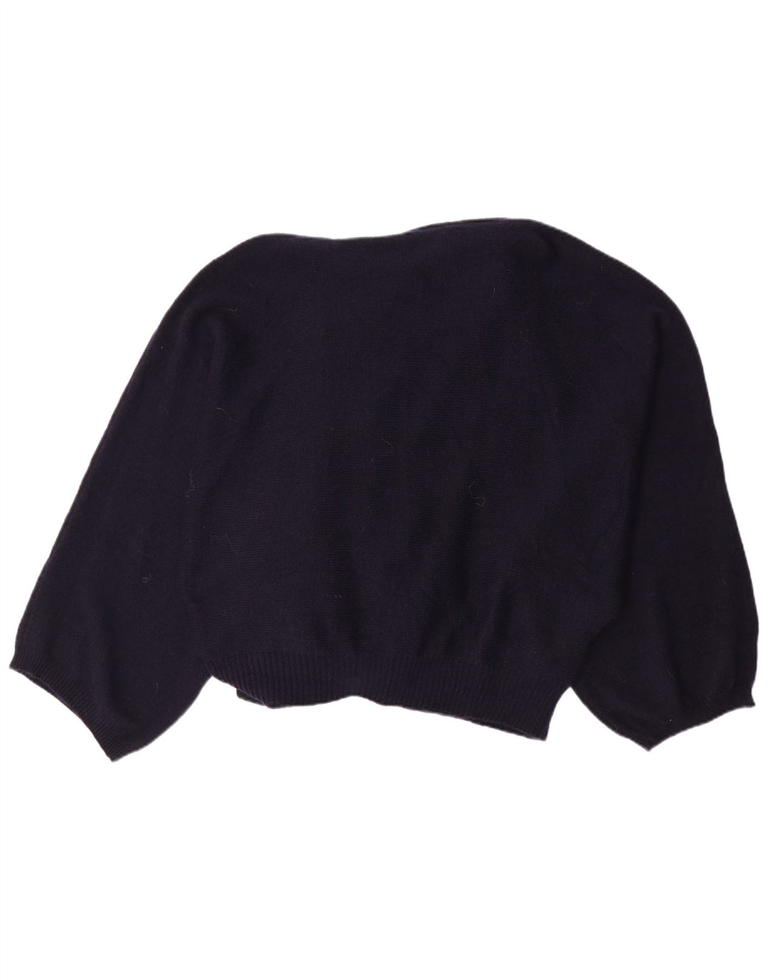 ZARA Womens Open Cardigan Sweater UK 16 Large Navy Blue