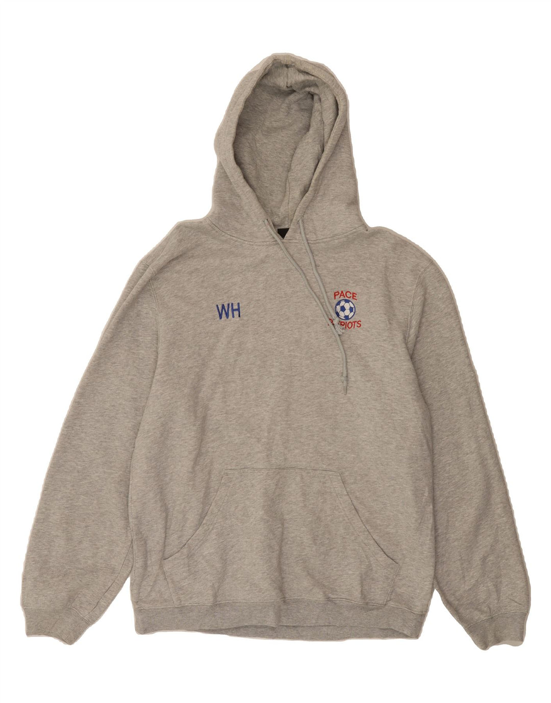 ADIDAS Mens Hoodie Jumper Large Grey Cotton Vintage Adidas and Second-Hand Adidas from Messina Hembry 