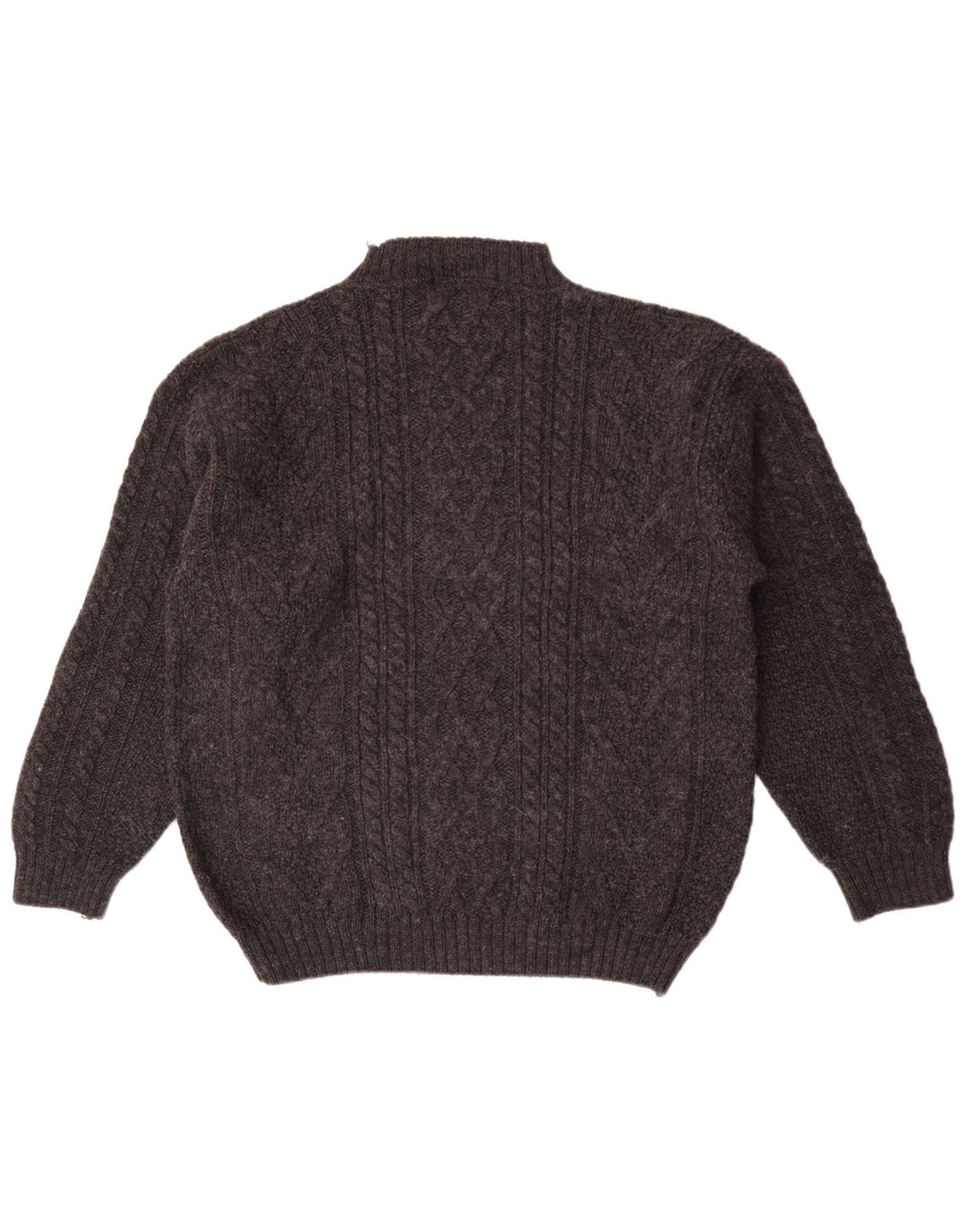 Principles Maglione da uomo con collo alto e maglione grande in lana grigia