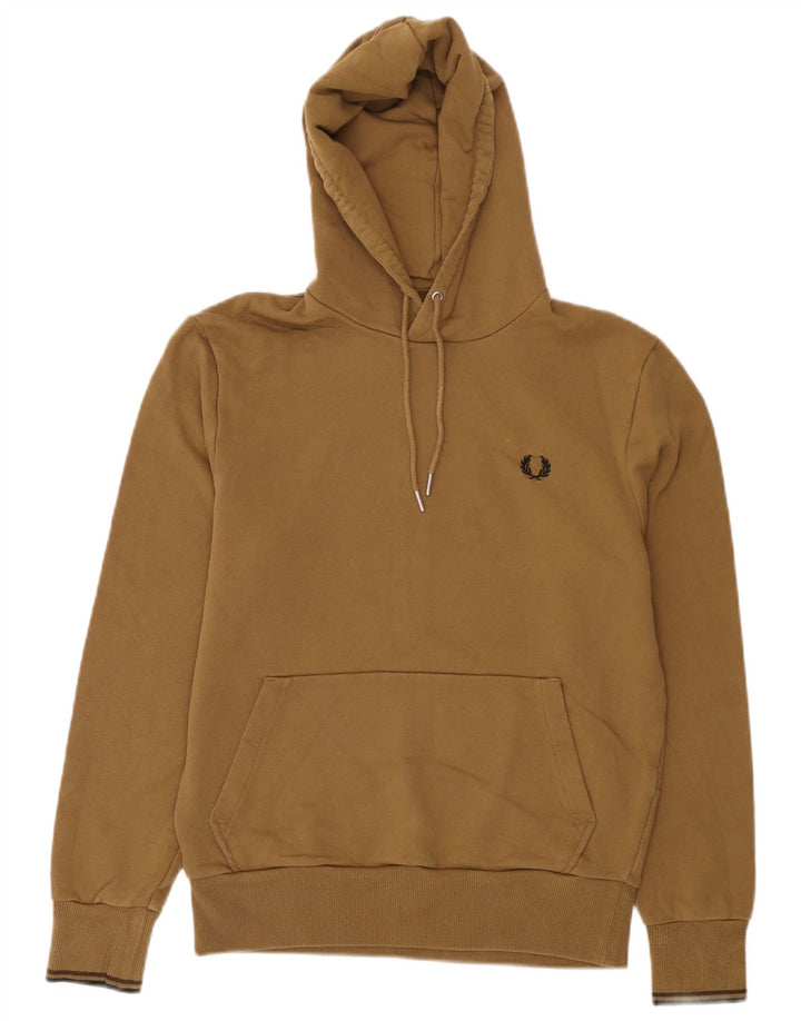 Felpa con cappuccio da donna Fred Perry piccola in cotone beige