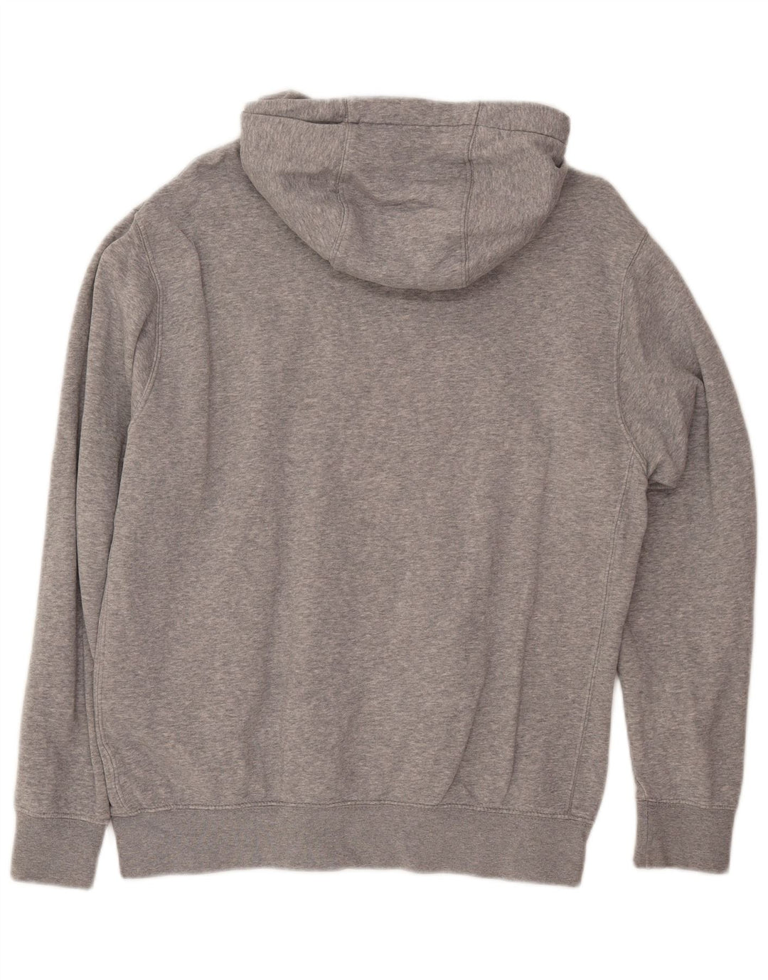 Felpa con cappuccio grafica Nike da uomo in cotone grigio medio
