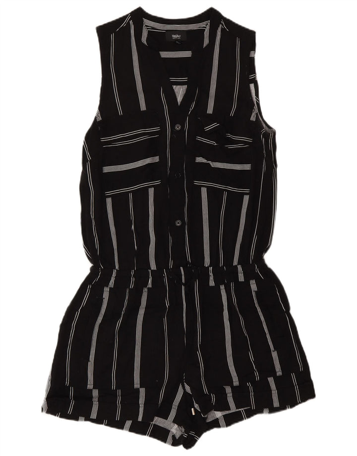 Tutina corta senza maniche da donna Mossimo UK 6 XS Rayon a righe nere