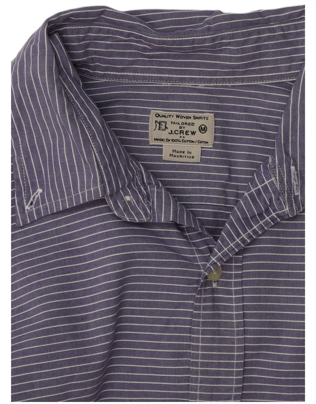 Camicia da uomo J. CREW in cotone gessato viola medio