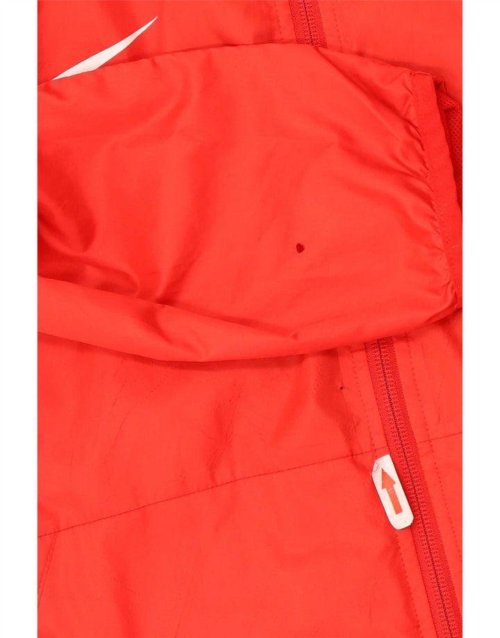 Giacca antipioggia con cappuccio Nike da uomo UK 40 Large Rosso Poliestere