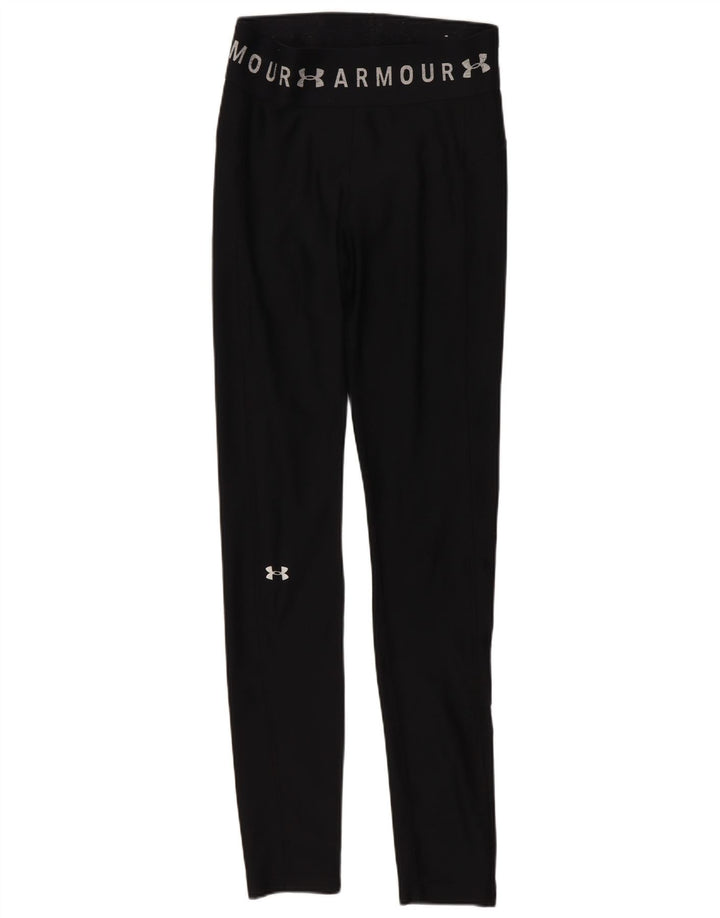 Leggings grafici a compressione da donna Under Armour UK 10 Small Black Sports