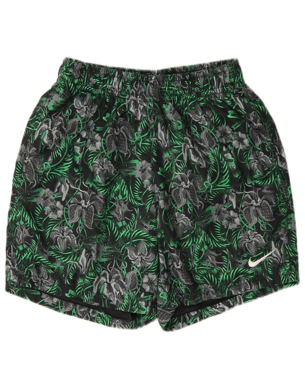 Pantaloncini da bagno Nike da uomo piccoli in poliestere floreale verde