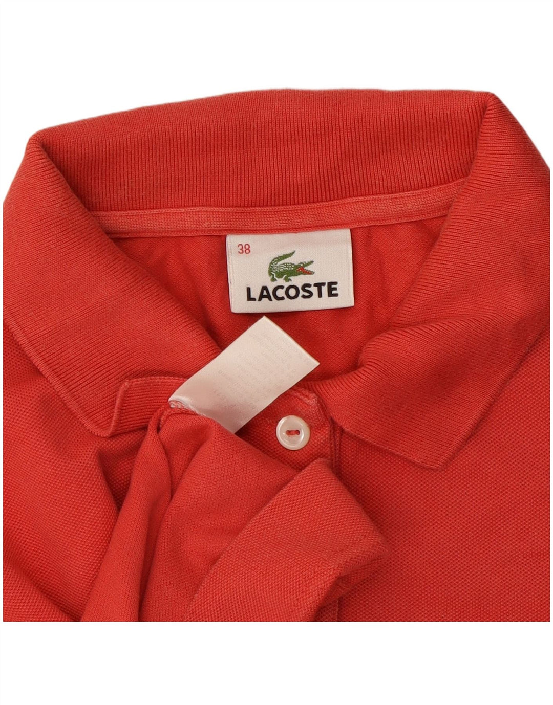Polo da donna Lacoste taglia 38 media rossa in cotone