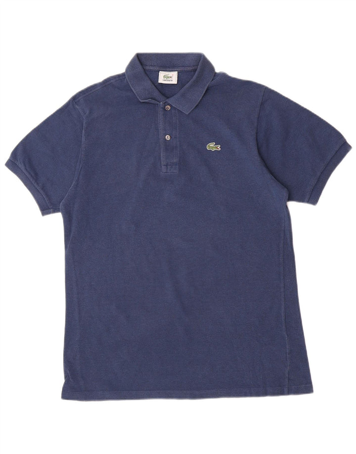 Polo da uomo Lacoste taglia 4 media in cotone blu navy