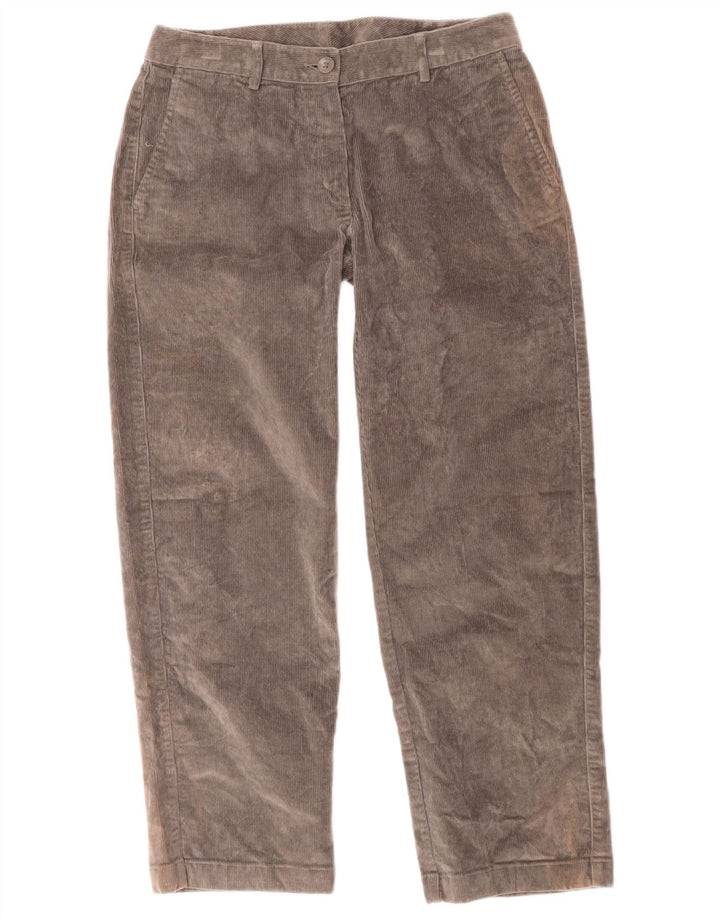 Pantaloni di velluto a coste da donna L.L.Bean US 4 Small W27 L27 Cotone grigio