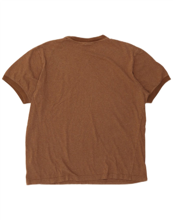 T-shirt grafica da uomo con vestibilità regolare Puma, taglia grande, in cotone marrone
