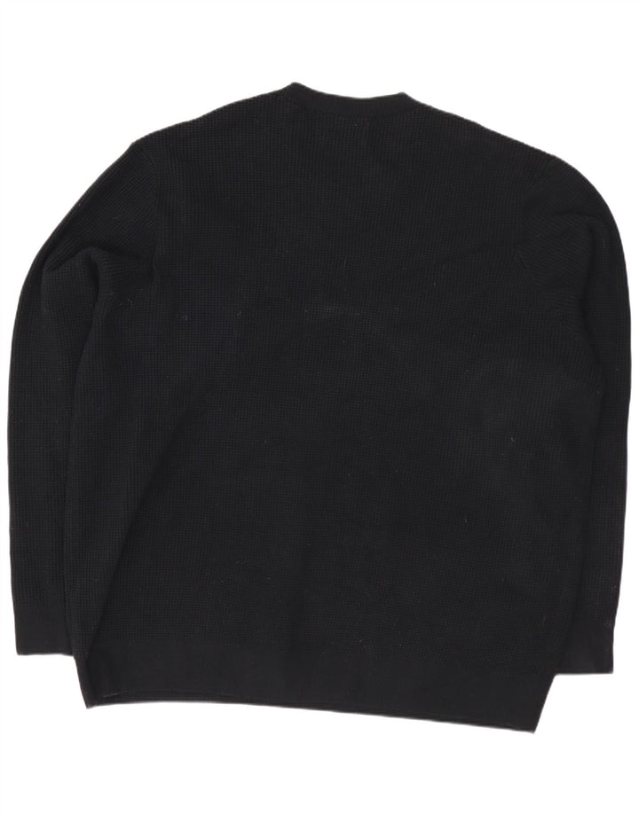 Maglione maglione girocollo da uomo Marks & Spencer 3XL cotone nero