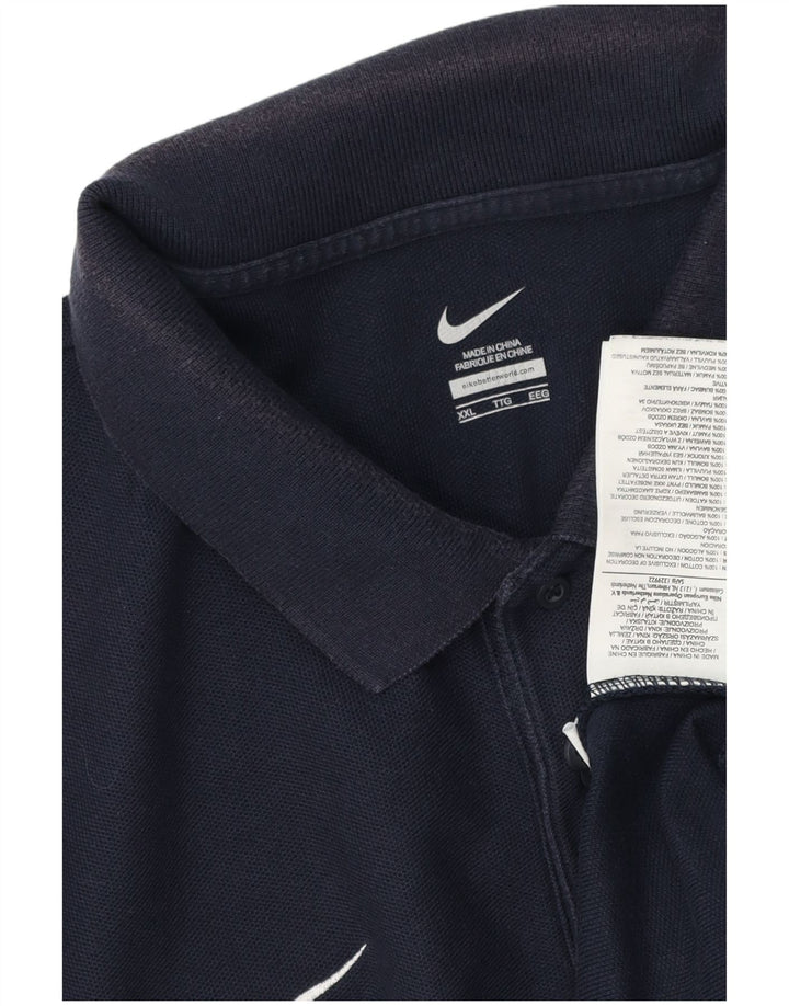 Polo Nike da uomo 2XL in cotone blu navy