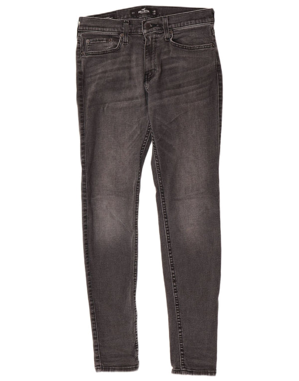 Jeans Hollister Uomo Super Skinny W30 L32 Cotone Grigio