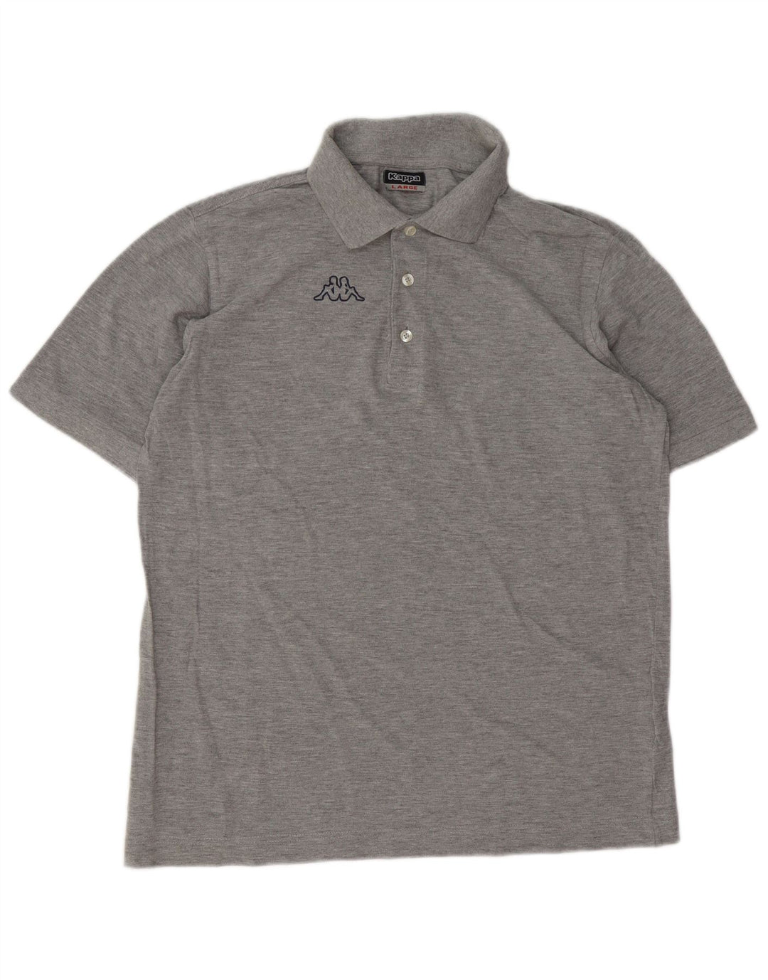 Polo Kappa Uomo Large in Cotone Grigio