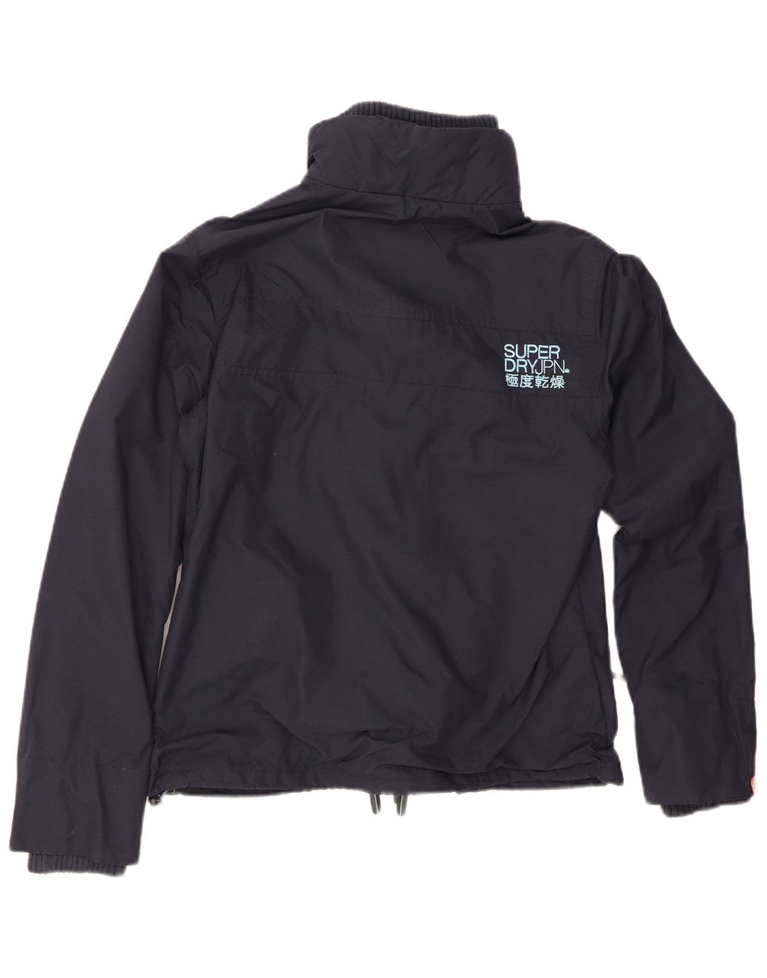 SUPERDRY Womens Windbreaker Jacket UK 18 XL Navy Blue Nylon