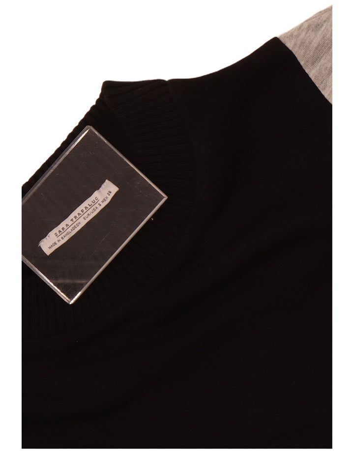Felpa oversize da donna Zara UK 10 Small Black Colourblock