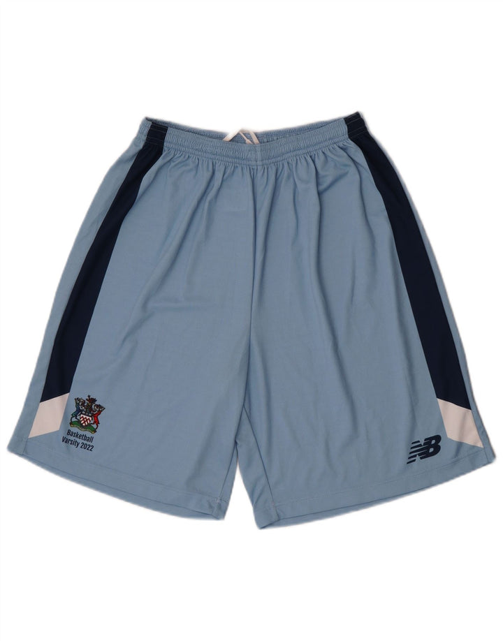 Pantaloncini sportivi da uomo New Balance Small blu in poliestere color block