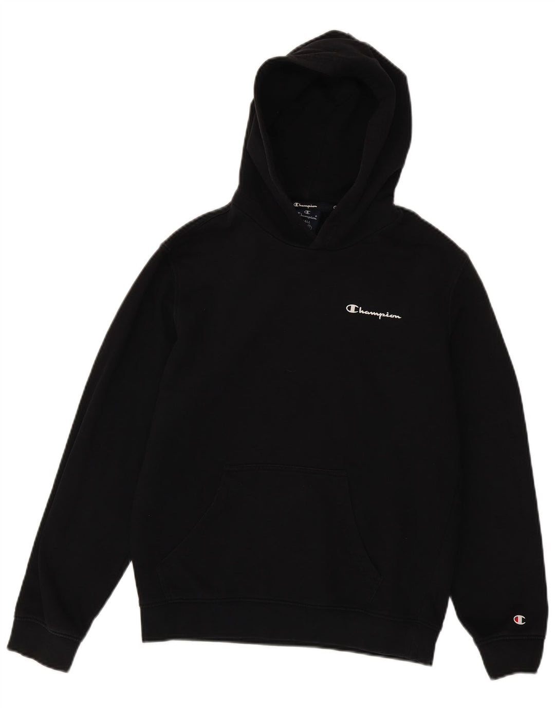 Maglione con cappuccio da uomo CHAMPION piccolo in cotone nero