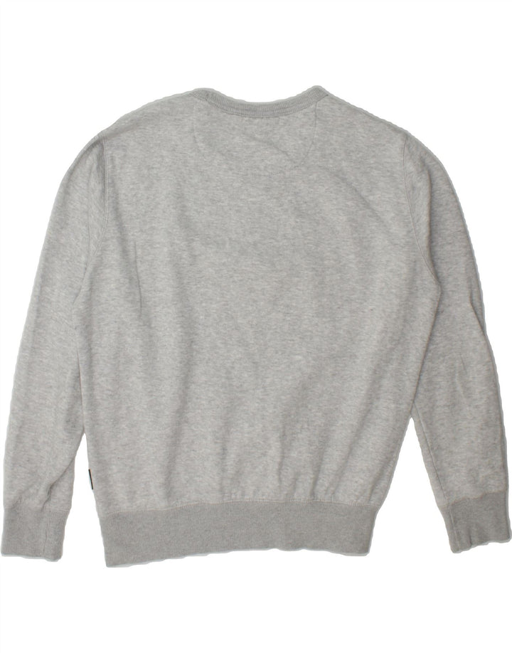 FRENCH CONNECTION Womens Graphic Sweatshirt Jumper UK 16 Large Grey Vintage French Connection and Second-Hand French Connection from Messina Hembry 