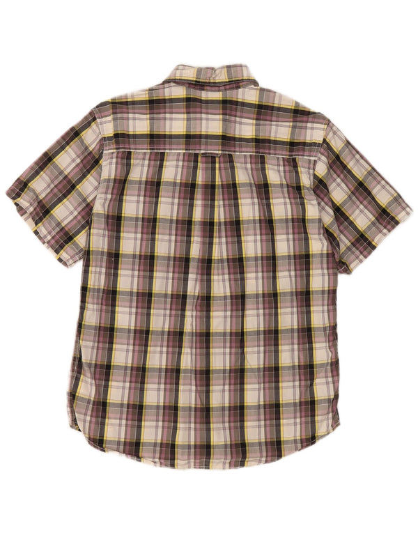 Timberland Boys Short Sleeve Shirt 13-14 Years Small Multicoloured Check