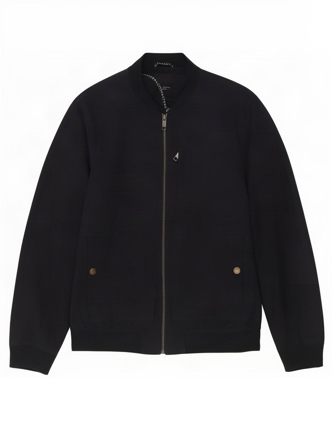 Giubbotto bomber da uomo Ted Baker taglia 6 2XL poliestere blu navy