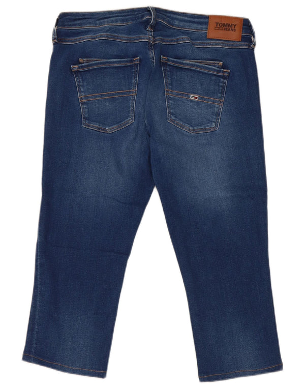 Jeans Capri da donna Tommy Hilfiger W30 L18 cotone blu