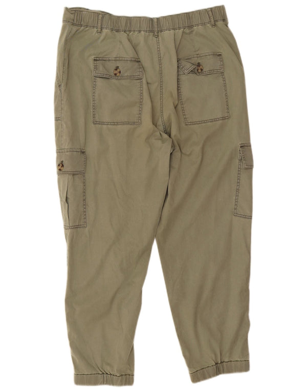 Pantaloni corti da donna Marks & Spencer Joggers UK 14 Large W32 L24 Khaki