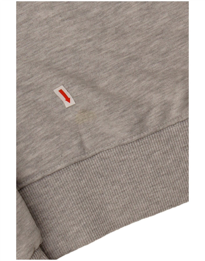 Felpa grafica da uomo Superdry Maglione in cotone chiazzato grigio medio