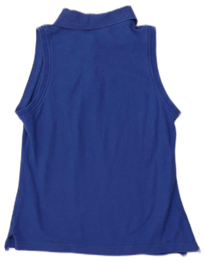 Polo senza maniche da donna FILA UK 10 piccola in cotone blu