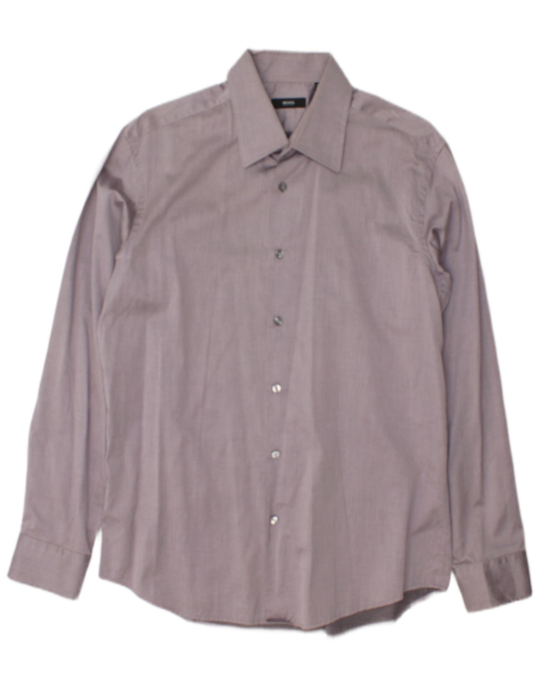 Camicia da uomo Hugo Boss taglia 16 1/2 42 grande gessato grigio