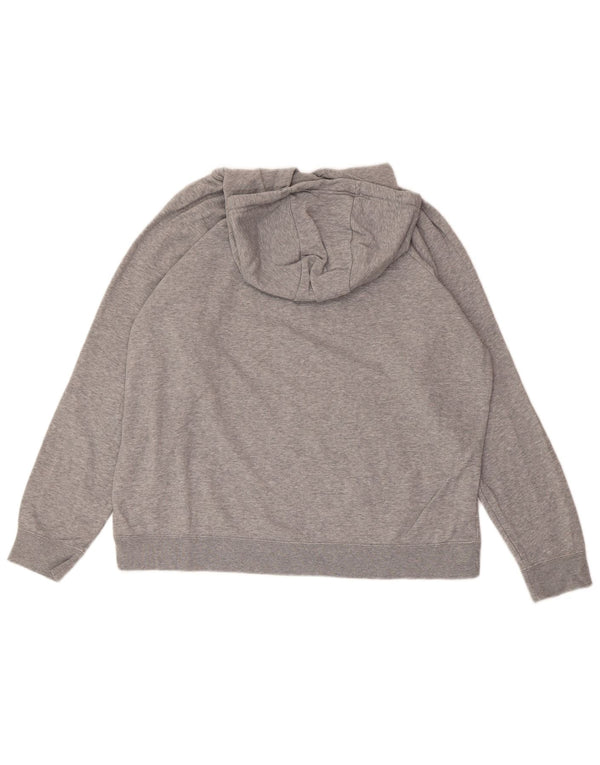 Felpa con cappuccio grafica NIKE da uomo XL in cotone chiazzato grigio