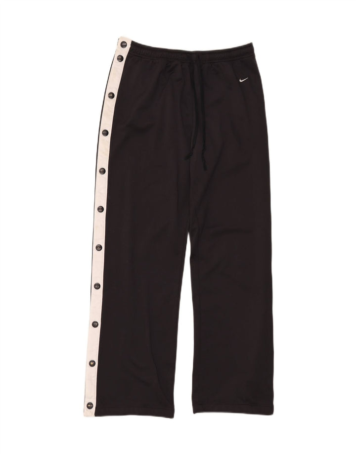 Pantaloni da tuta Nike da uomo in poliestere color block medio nero