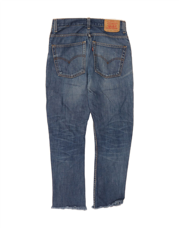 LEVI'S Mens 516 Slim Straight Jeans W33 L28 Navy Blue Cotton Vintage Levi's and Second-Hand Levi's from Messina Hembry 