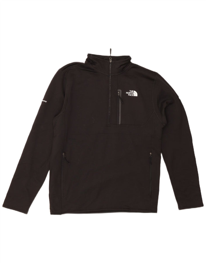 THE NORTH FACE Felpa da uomo con zip e collo maglione medio poliestere nero