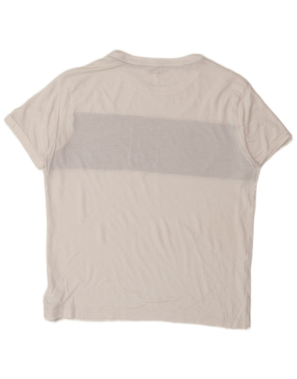 T-shirt grafica da uomo Tommy Hilfiger Top Small in cotone color block bianco