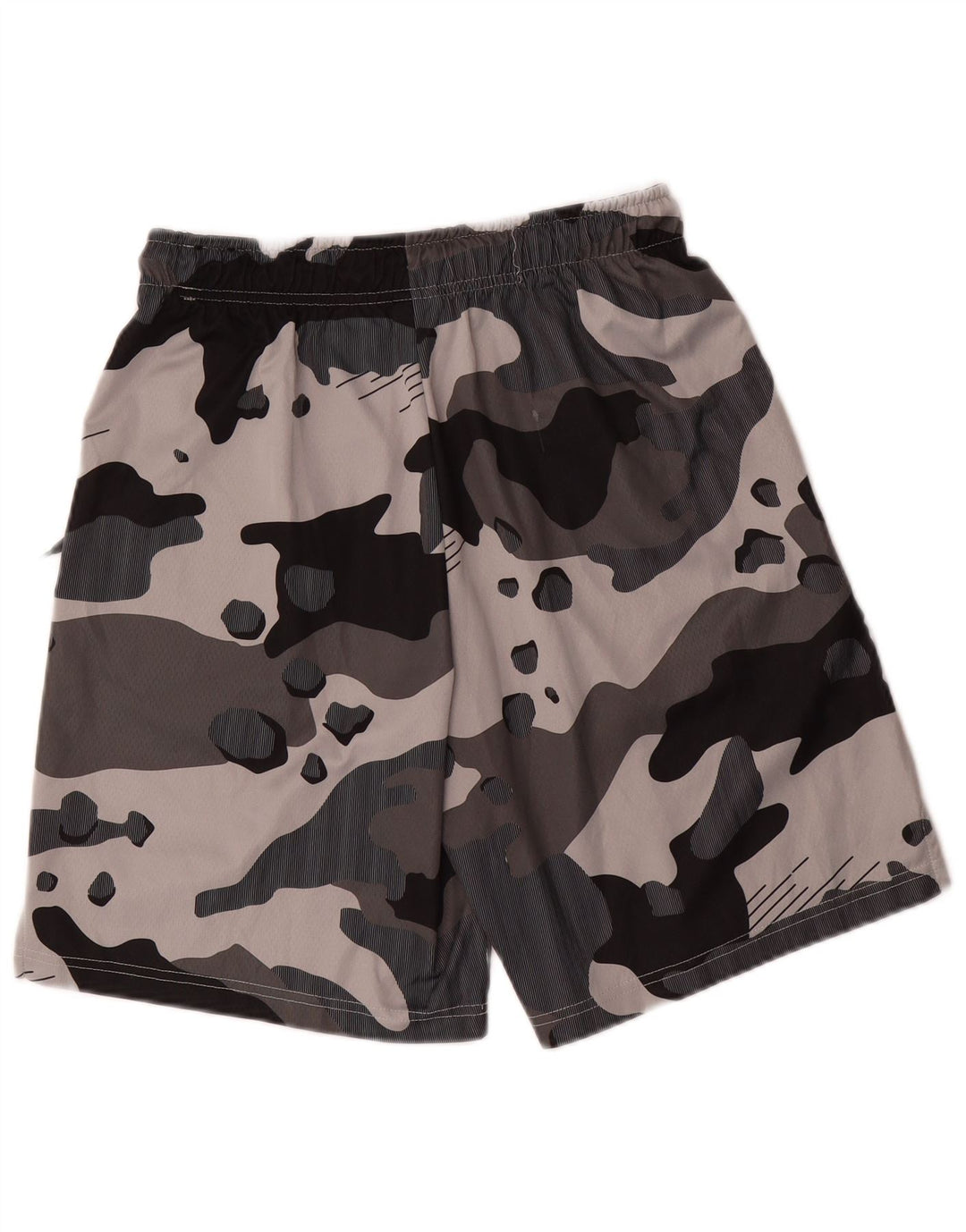 Pantaloncini sportivi Nike Dri Fit da uomo in poliestere mimetico grigio medio