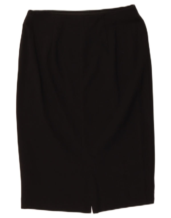 Gonna a tubino da donna Marks & Spencer UK 8 piccola W27 viscosa nera
